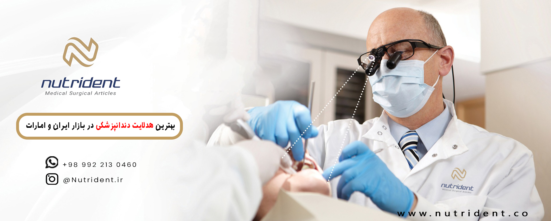 بهترین هدلایت دندانپزشکی در بازار ایران و امارات - بررسی تخصصی نوتریدنت